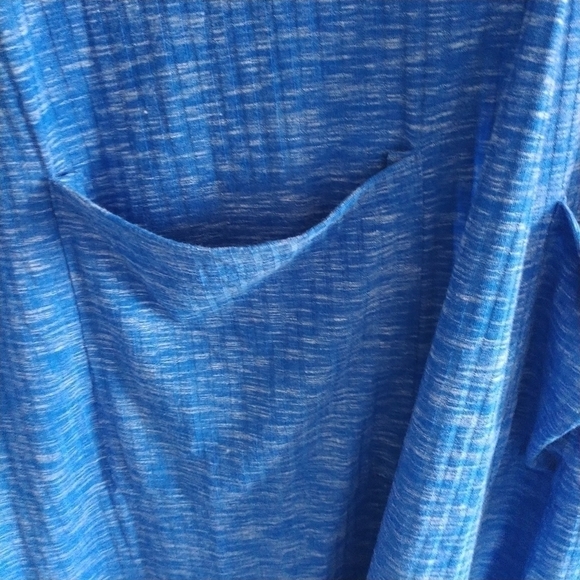 LuLaRoe Sarah L Elegant Blue Duster Cardigan Maxi L - Picture 5 of 15